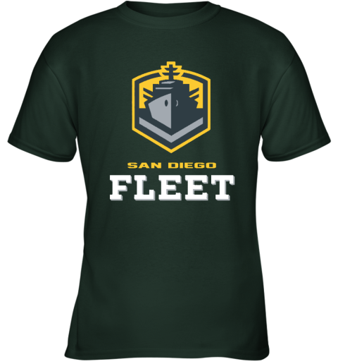 San Diego Fleet logo okz3 san diego fleetlogo youth t shirt 26 front forest green