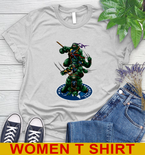 NBA Basketball Minnesota Timberwolves Teenage Mutant Ninja Turtles Shirt Women's T-Shirt