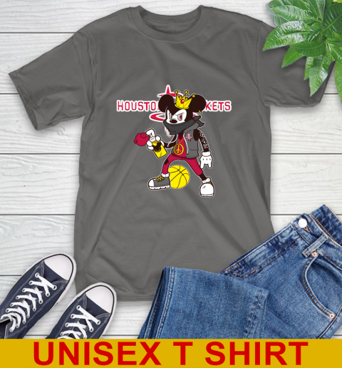 Houston Rockets NBA Basketball Mickey Peace Sign Sports T-Shirt 8