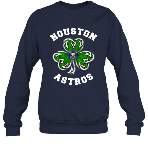 MLB Houston Astros Three Leaf Clover St Patrick's Day Baseball Sports Shirt