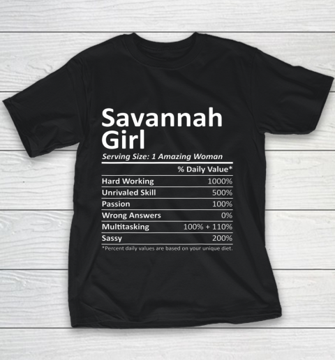 SAVANNAH GIRL GA GEORGIA Funny City Home Roots USA Youth T-Shirt
