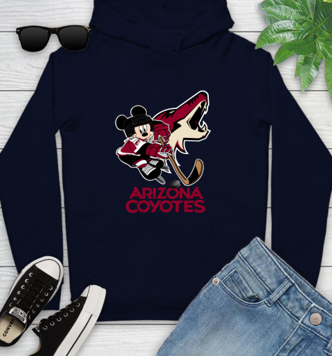 NHL Arizona Coyotes Mickey Mouse Disney Hockey T Shirt Youth Hoodie 4