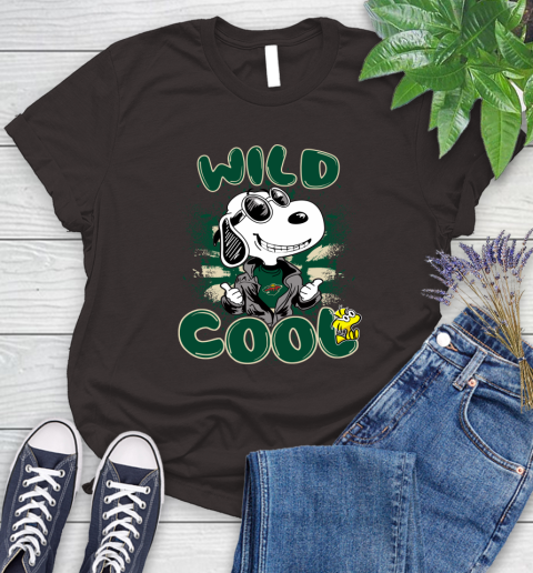 NHL Hockey Minnesota Wild Cool Snoopy Shirt Women's T-Shirt 9