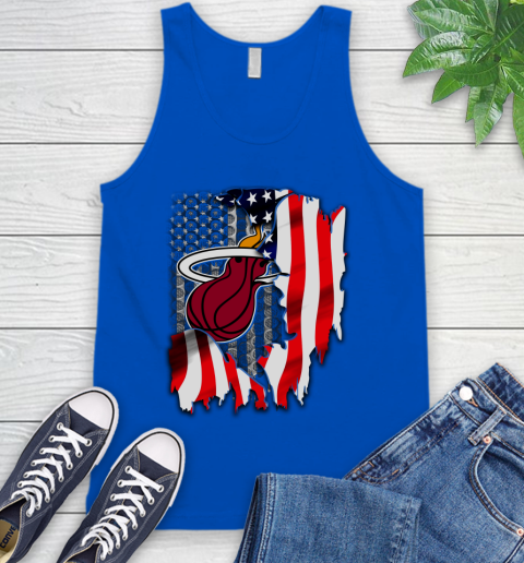 Miami Heat NBA Basketball American Flag Tank Top 4
