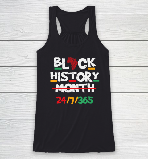 Black Heritage Black History Month 24 7 Proud Racerback Tank