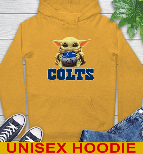 NFL Football Indianapolis Colts Baby Yoda Star Wars Shirt Hoodie 3