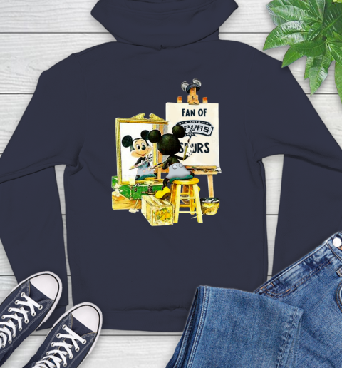 NBA Basketball San Antonio Spurs Mickey Drawing Shirt 15