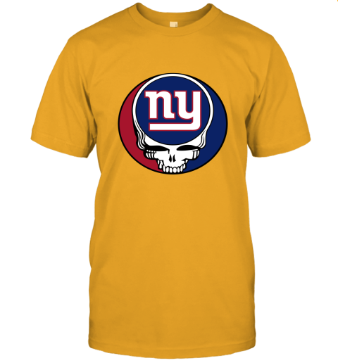 NFL Team New York Giants x Grateful Dead Logo Band Unisex Jersey Tee