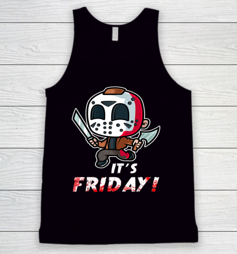 It's Friday 13th Halloween Horror Movies Humor Costume Tank Top