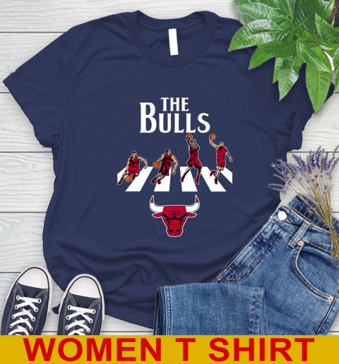 NBA Basketball Chicago Bulls The Beatles Rock Band Shirt Women's T-Shirt - Image 13