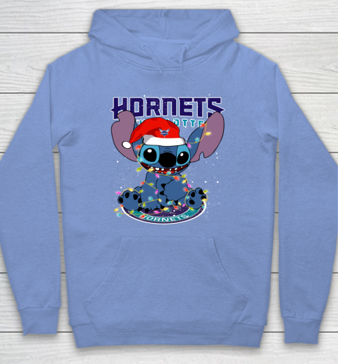 Charlotte Hornets NBA noel stitch Basketball Christmas Hoodie 7