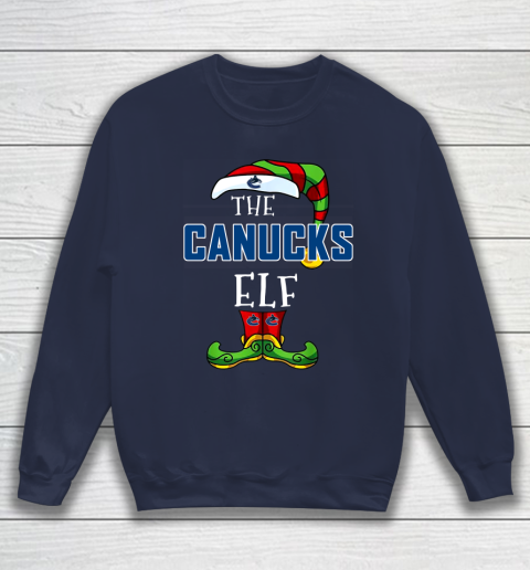 Vancouver Canucks Christmas ELF Funny NHL Sweatshirt 2