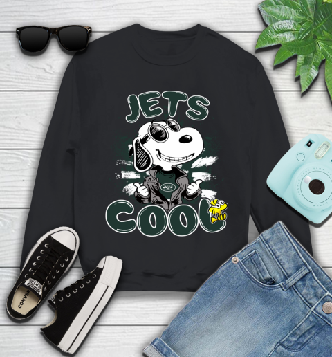 NFL Football New York Jets Cool Snoopy Shirt Youth Sweatshirt