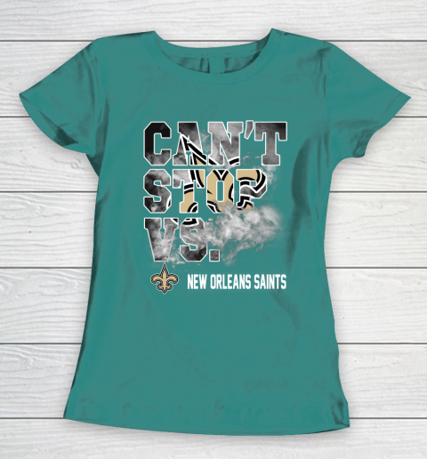NFL New Orleans Saints Can't Stop Vs Women's T-Shirt 10