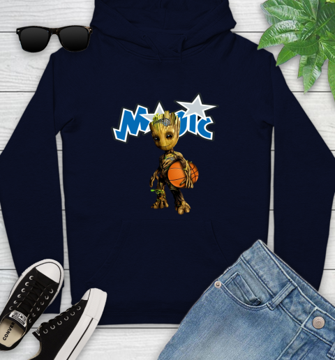 Orlando Magic NBA Basketball Groot Marvel Guardians Of The Galaxy Youth Hoodie 4