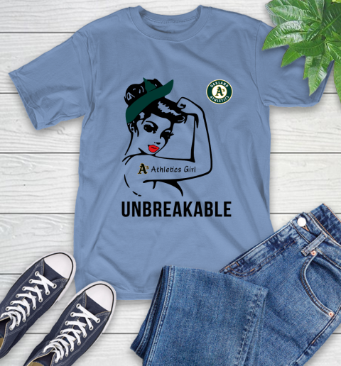 MLB Oakland Athletics Girl Unbreakable Baseball Sports T-Shirt 11