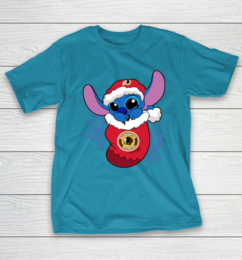 Washington Redskins Christmas Stitch In The Sock Funny Disney NFL T-Shirt 8