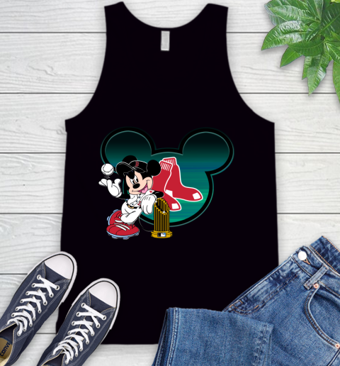 MLB Boston Red Sox The Commissioner's Trophy Mickey Mouse Disney Tank Top 2
