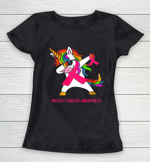 Inspirational Breast Cancer Awareness Unicorn Women's T-Shirt
