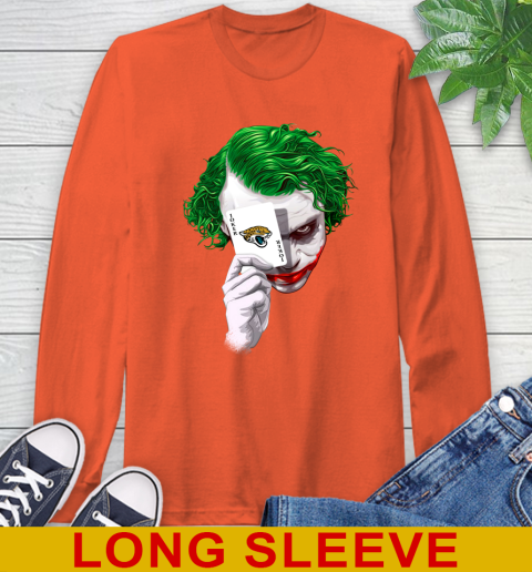 Jacksonville Jaguars NFL Football Joker Card Shirt Long Sleeve T-Shirt 4
