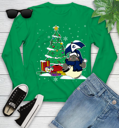 Vancouver Canucks NHL Hockey Cute Tonari No Totoro Christmas Sports Youth Long Sleeve 7