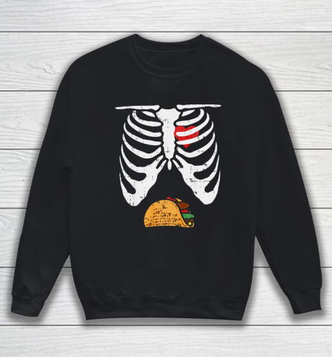 Halloween Shirt Skeleton Pregnancy Tacos Xray Soon To Be Dad Sweatshirt