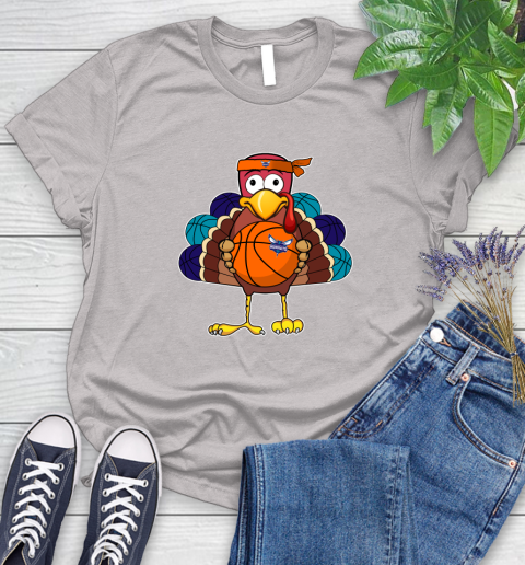 Charlotte Hornets Turkey thanksgiving day Women's T-Shirt 10