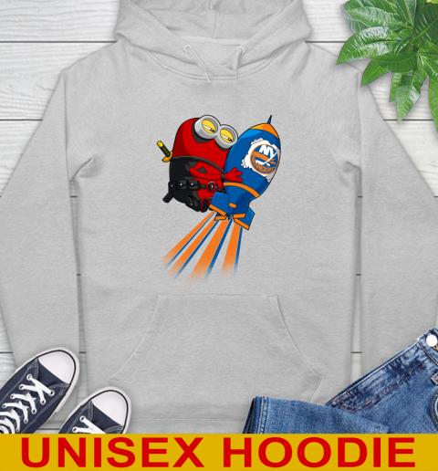 NHL Hockey New York Islanders Deadpool Minion Marvel Shirt Hoodie 6