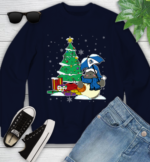 Dallas Mavericks NBA Basketball Cute Tonari No Totoro Christmas Sports Youth Sweatshirt 2