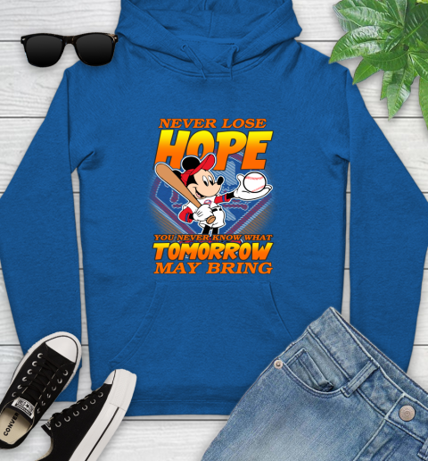 Philadelphia Phillies MLB Baseball Mickey Disney Never Lose Hope Youth Hoodie 11