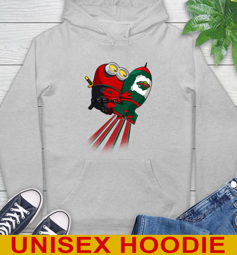 NHL Hockey Minnesota Wild Deadpool Minion Marvel Shirt Hoodie 6