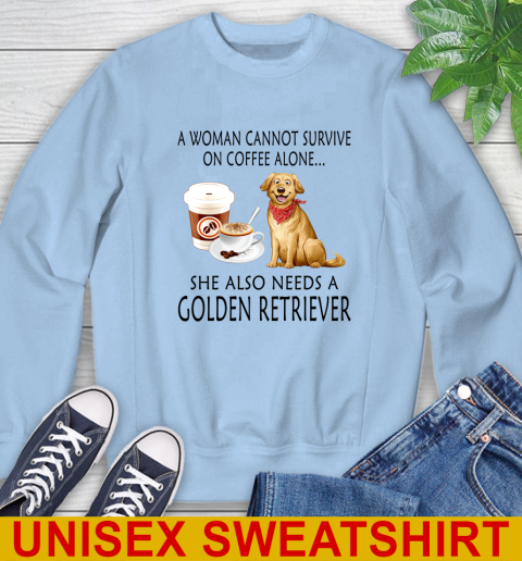 Women cannot survive on coffee alone she also need a GOLDEN tshirt 30