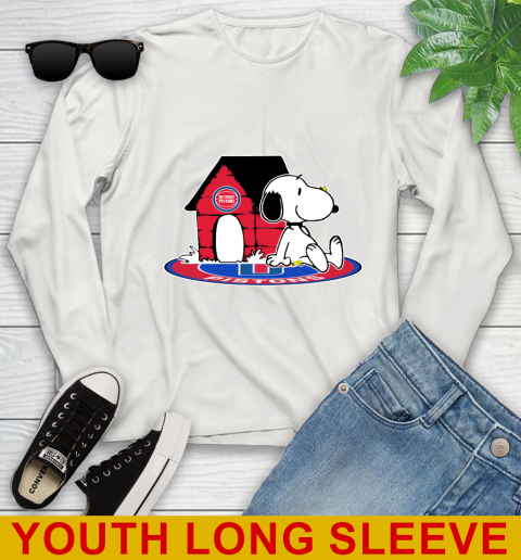 NBA Basketball Detroit Pistons Snoopy The Peanuts Movie Shirt Youth Long Sleeve 12