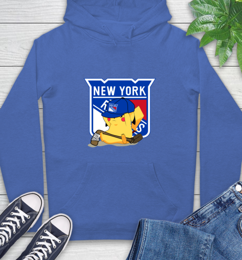 NHL Pikachu Hockey Sports New York Rangers Hoodie 9