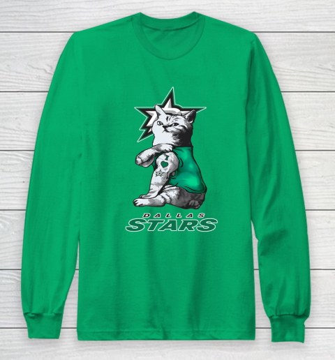 NHL My Cat Loves Dallas Stars Hockey Long Sleeve T-Shirt 4