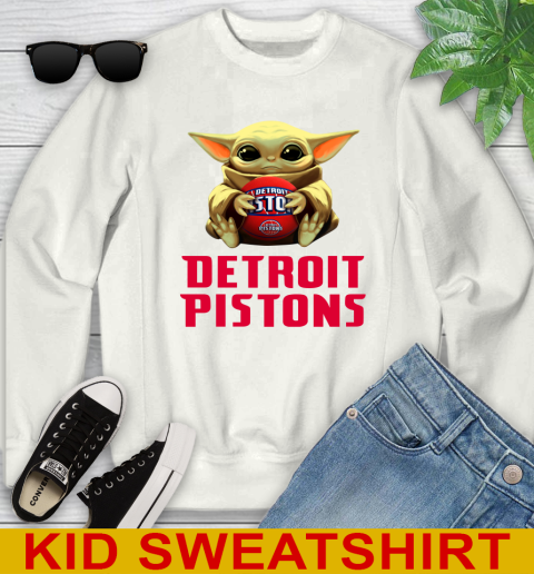 NBA Basketball Detroit Pistons Star Wars Baby Yoda Shirt 113