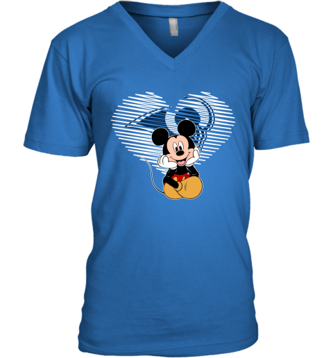 NFL Los Angeles Rams The Heart Mickey Mouse Disney Football T Shirt HAE415D9mFI v neck unisex 8 95 151514 front royal