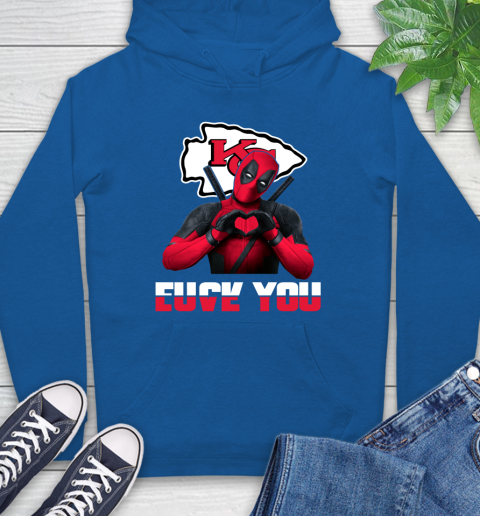 NHL Kansas City Chiefs Deadpool Love You Fuck You Football Sports Hoodie 9