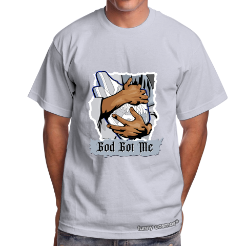 Air Jordan 1 Racer Blue Matching Sneaker Shirt God Got Me Blue Grey Sneaker Shirt