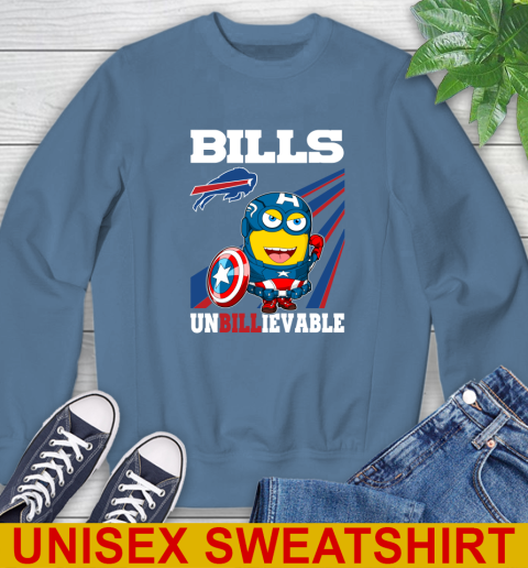 NFL Football Buffalo Bills Captain America Marvel Avengers Minion Shirt Sweatshirt 10