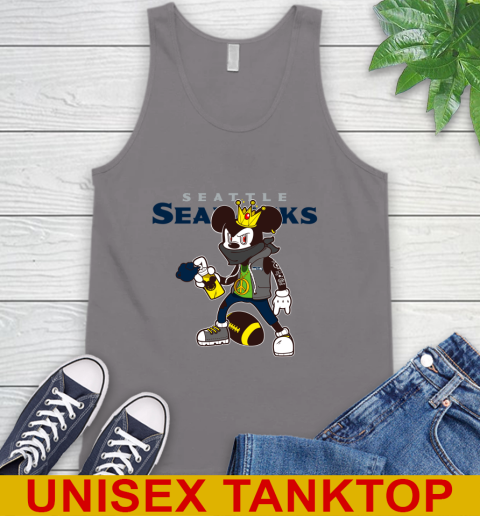 Seattle Seahawks NFL Football Mickey Peace Sign Sports Tank Top 7