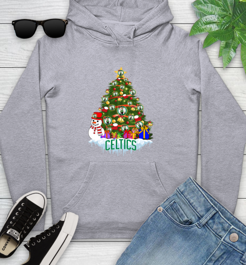 Boston Celtics Merry Christmas NBA Basketball Sports Youth Hoodie 6