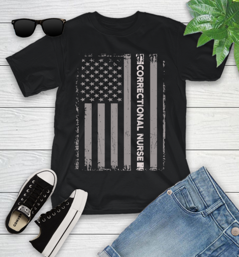 Nurse Shirt Correctional Nurse Shirt American Flag Vintage T Shirt Youth T-Shirt
