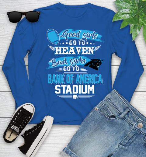 Carolina Panthers NFL Bad Girls Go To Bank of America Stadium Shirt Youth Long Sleeve 10