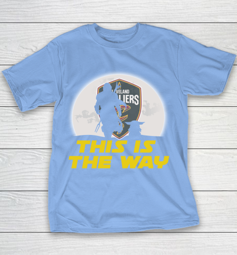 Cleveland Cavaliers NBA Basketball Star Wars Yoda And Mandalorian This Is The Way Youth T-Shirt 8