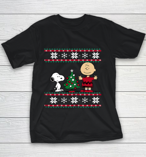 Peanuts Snoopy and Charlie Christmas Youth T-Shirt