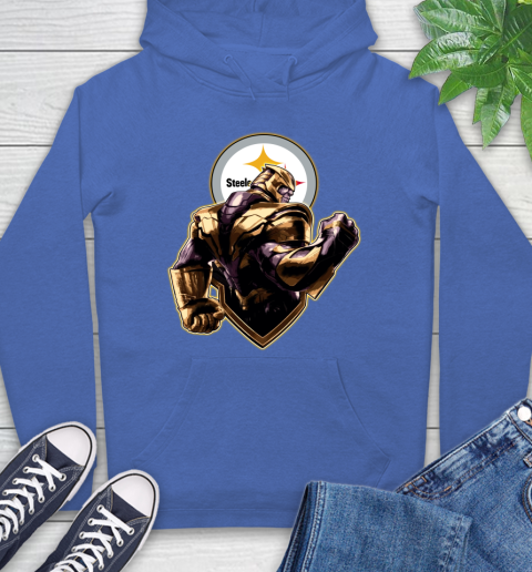NFL Thanos Avengers Endgame Football Sports Pittsburgh Steelers Hoodie 9