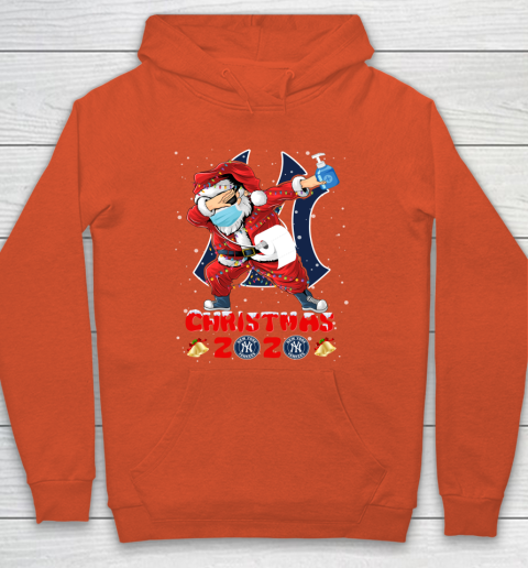 New York Yankees Funny Santa Claus Dabbing Christmas 2020 MLB Hoodie 3