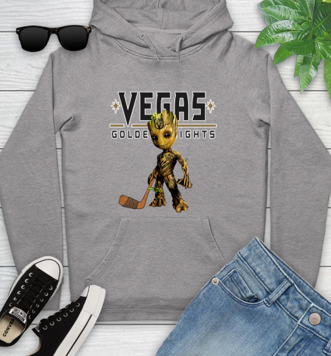 Vegas Golden Knights NHL Hockey Groot Marvel Guardians Of The Galaxy Youth Hoodie 6