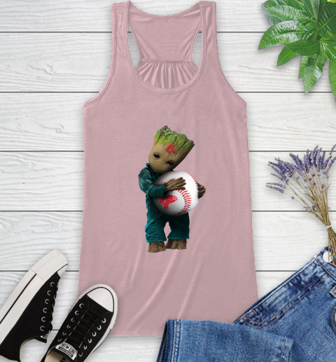 MLB Groot Guardians Of The Galaxy Baseball Sports Boston Red Sox Racerback Tank 11